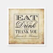 Eat, Drink en huwelijk Servet (Voorkant)