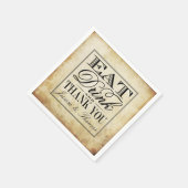 Eat, Drink en huwelijk Servet (Hoek)