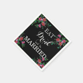 Eat Drink en huwelijk Servetten (Hoek)