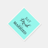 Eat Drink en huwelijk Servetten (Hoek)