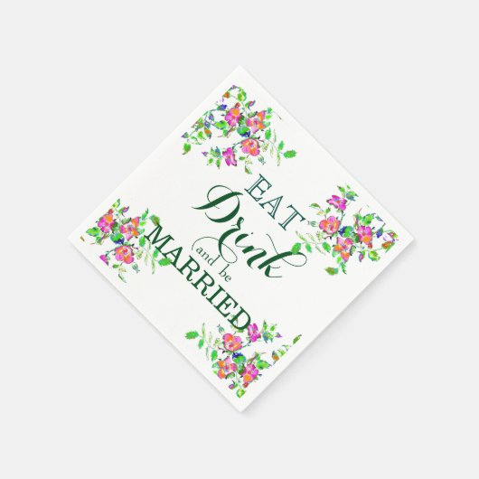 Eat Drink en huwelijk Servetten (Hoek)