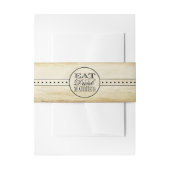 Eat, Drink en huwelijk Uitnodigingen Wikkel (Voorkant Voorbeeld)