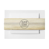 Eat, Drink en huwelijk Uitnodigingen Wikkel (Voorkant Voorbeeld)