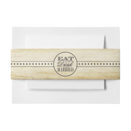 Eat, Drink en huwelijk Uitnodigingen Wikkel