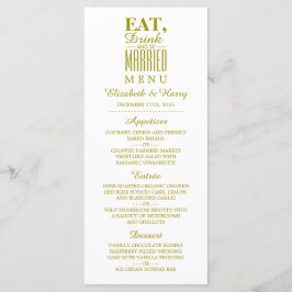 Eat, Drink en huwelijksbruidsmenu Menu