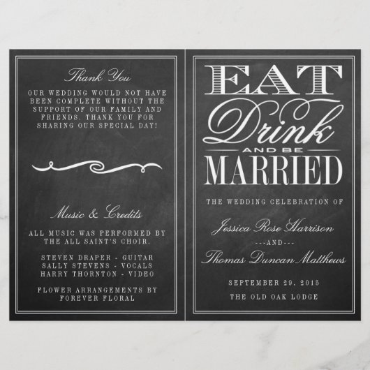 Eat, Drink en huwelijkshuwelijk (Voorkant)