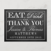 Eat, Drink en huwelijkshuwelijk Briefkaart (Voorkant)