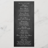 Eat, Drink en huwelijkshuwelijk Programmakaart (Achterkant)