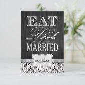 Eat Drink en huwelijkshuwelijk RSVP (Staand voorkant)