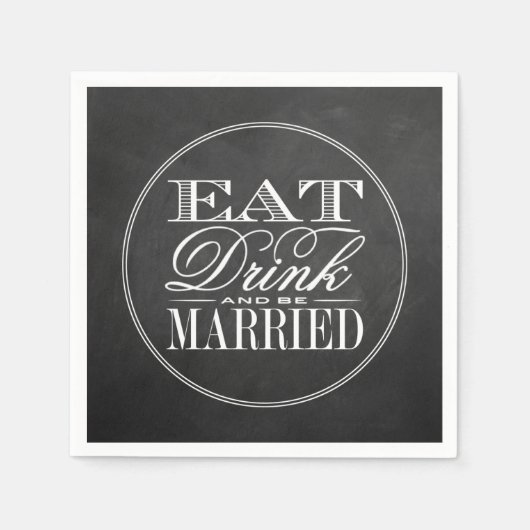 Eat, Drink en huwelijkshuwelijk Servet (Voorkant)