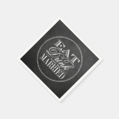 Eat, Drink en huwelijkshuwelijk Servet (Hoek)