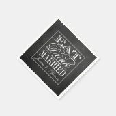 Eat, Drink en huwelijkshuwelijk Servetten (Hoek)