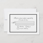 Eat Drink en huwelijksreis - Linen Paper RSVP (Achterkant)