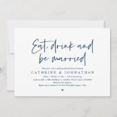 Eat, Drink en huwelijksrepetitie Kaart (Voorkant)