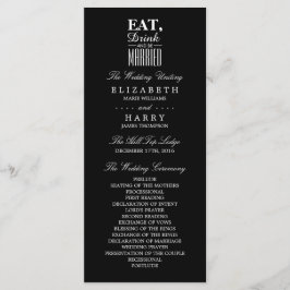 Eat, Drink en huwelijksweddenschap Programmakaart