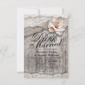 EAT-Drink en huwelijksweduwschap met houten schoot Kaart (Voorkant)