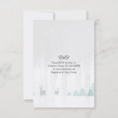 EAT-Drink en huwelijkswinterbruiloft Kaart (Achterkant)