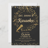 Eat, drink en Karaoke Kaart (Voorkant)