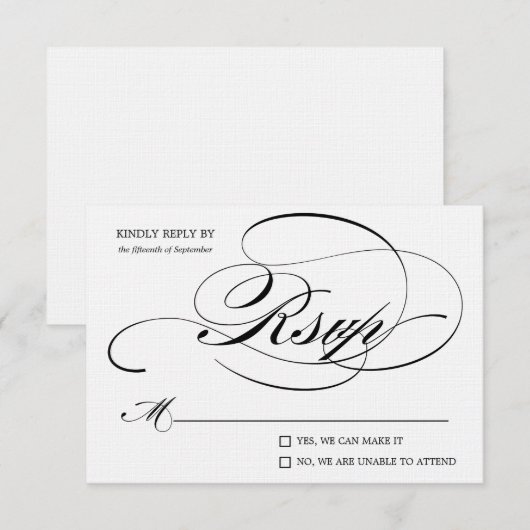 EAT, DRINK EN MAXIMALE EDITIE | RSVP (Voorkant / Achterkant)