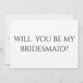 EAT DRINK en m'n BRIDESMAID Kraft. Kaart (Achterkant)