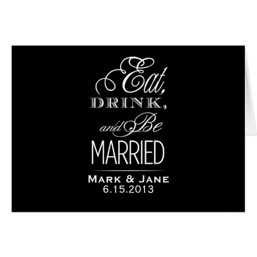 Eat Drink en moet getrouwd zijn (Voorkant Horizontaal)