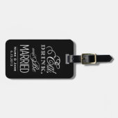 Eat Drink en moet getrouwd zijn Bagagelabel (Voorkant horizontaal)