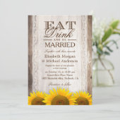 EAT-Drink en moet worden gehuwd met roestbloem Kaart (Staand voorkant)