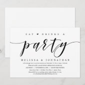 Eat, Drink en partij, weddenschap Kaart (Voorkant / Achterkant)