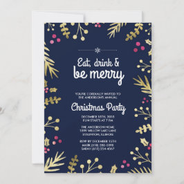 Eat, Drink en prettige kerstfeestdagen Kaart