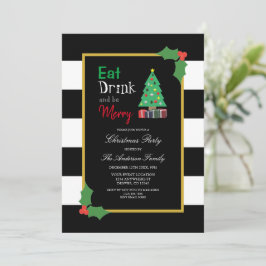Eat Drink en prettige kerstfeestdagen Kaart