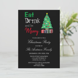 Eat Drink en prettige kerstfeestdagen Kaart