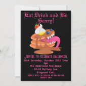 EAT-DRINK EN SCHADEHALLOEEN PARTIJ KAART (Voorkant)