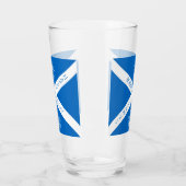 Eat Drink en Toast Robbie Burns Schotse vlag Glas (Links)