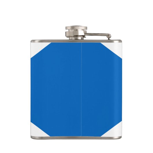 Eat Drink en Toast Robbie Burns Schotse vlag Heupfles (Achterkant)