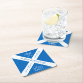 Eat Drink en Toast Robbie Burns Schotse vlag Kartonnen Onderzetters (Insitu)
