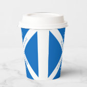 Eat Drink en Toast Robbie Burns Schotse vlag Papieren Bekers (Links)