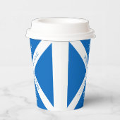 Eat Drink en Toast Robbie Burns Schotse vlag Papieren Bekers (Rechts)