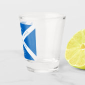 Eat Drink en Toast Robbie Burns Schotse vlag Shot Glas (Rechts)