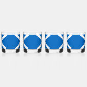 Eat Drink en Toast Robbie Burns Schotse vlag Whisky Glas (Links)