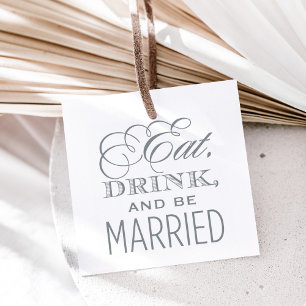 Eat Drink en trouwelijke weddenschap Zelfinktende Stempel