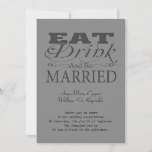 Eat Drink en trouwen Kaart