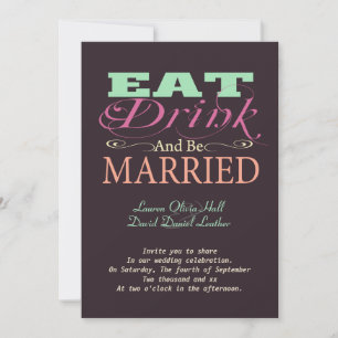 Eat Drink en trouwen Kaart