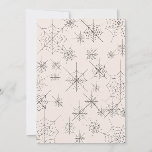 Eat Drink en wees eng Halloween-partijkaart Kaart (Achterkant)