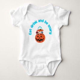Eat, Drink en wees eng White Baby Jersey Bodysuit