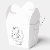 Eat Drink en wees gepersonaliseerd getrouwd Bedankdoosjes (Geopend)