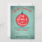 Eat Drink en wees getrouwd met een kerstcadeau Kaart (Voorkant)