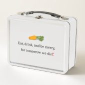 "Eat, Drink, en wees Merry, voor Morgen Diet" (Voorkant)
