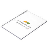 "Eat, Drink, en wees Merry, voor Morgen Diet" Notitieboek (Linkerzijde)