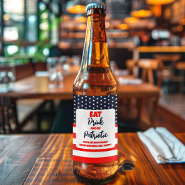 Eat Drink en wees patriottisch op 4 juli Bier Etiket