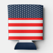 Eat Drink en wees patriottisch op 4 juli Blikjeskoeler (Achterkant)